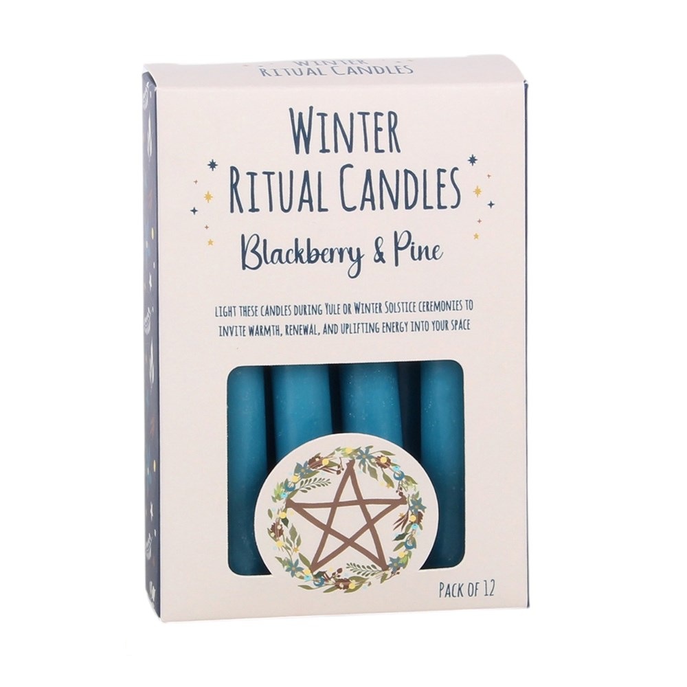 Something Different - Blackberry & Pine Winter Ritual Spell Scented Candle - Blue